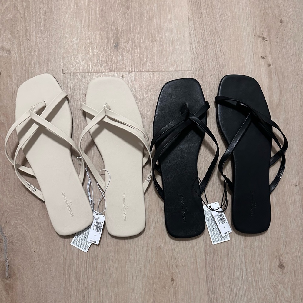 *no longer available* Banana Republic stylish simple sandals - $20 for both